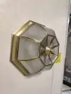 Modern, simple, elegant and light luxury led ceiling lamp for the bedroom, creative round, warm and wavy room lighting fixtures undefined